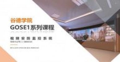 谷德学院GOSE1系列课程-视频安防监控系统
